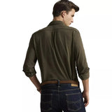 POLO RALPH LAUREN M SHIRT Polo Ralph Lauren Shirt Olijfgroen - Match Laren