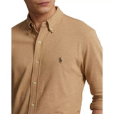 POLO RALPH LAUREN M SHIRT Polo Ralph Lauren Vederlicht Mesh Overhemd Camel - Match Laren