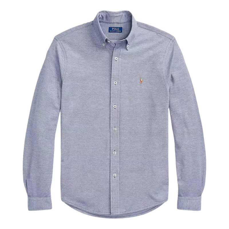 POLO RALPH LAUREN Polo Ralph Lauren Gebreid Oxford Overhemd Marine - Match Laren