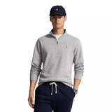 POLO RALPH LAUREN Polo Ralph Lauren Luxe Jersey Trui Korte Rits Grijs - Match Laren