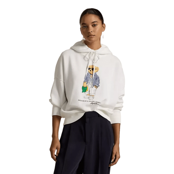 POLO RALPH LAUREN M SWEATER Polo Ralph Lauren Fleece Hoodie Met Beer Wit - Match Laren