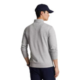 POLO RALPH LAUREN M SWEATER Polo Ralph Lauren Luxe Jersey Trui Korte Rits Grijs - Match Laren