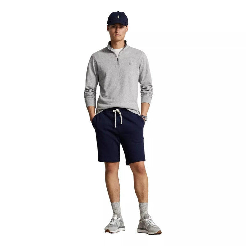 POLO RALPH LAUREN M SWEATER Polo Ralph Lauren Luxe Jersey Trui Korte Rits Grijs - Match Laren