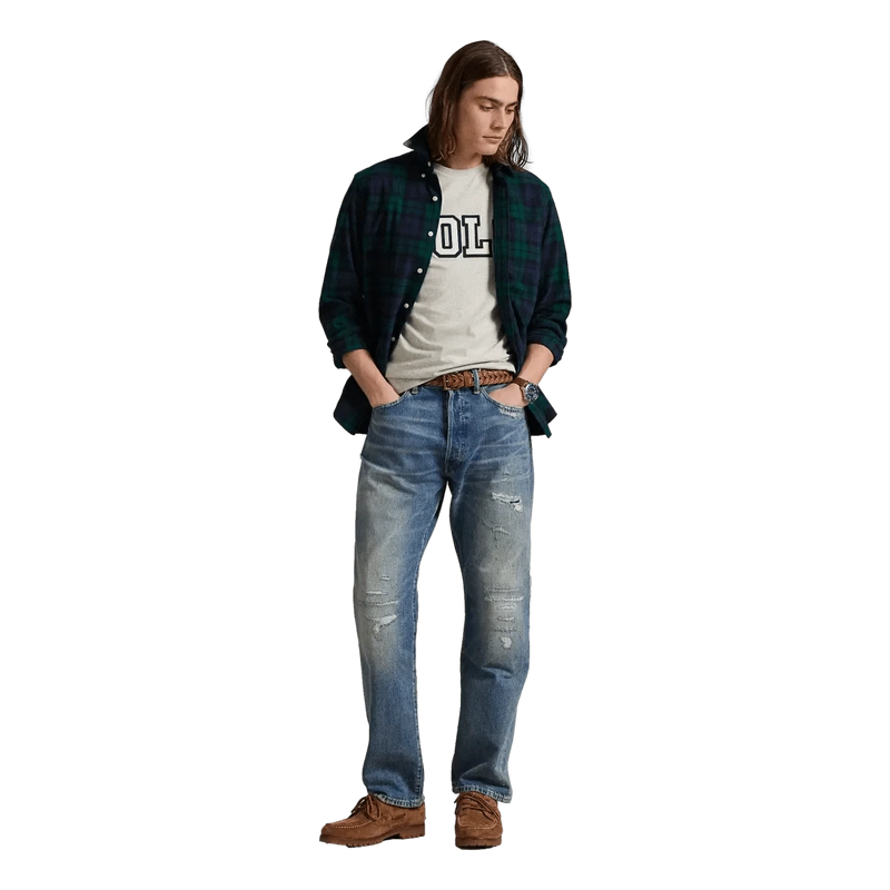 POLO RALPH LAUREN M T-SHIRT Polo Ralph Lauren T-Shirt Classic Fit Jersey Grijs Melee - Match Laren