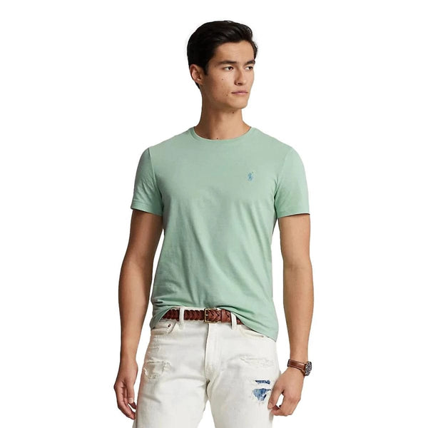 POLO RALPH LAUREN M T-SHIRT Polo Ralph Lauren T-shirt Custom Slim Fit Lichtgroen - Match Laren