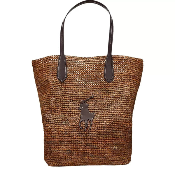 POLO RALPH LAUREN M TAS ONE / BRUIN COMBI Polo Ralph Lauren Raffia Shopper