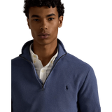 POLO RALPH LAUREN M TRUI Polo Ralph Lauren Mesh-Gebreide Katoenen Trui Met Rits Jeans Blauw - Match Laren
