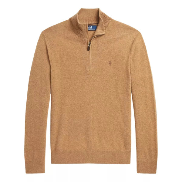 POLO RALPH LAUREN M TRUI Polo Ralph Lauren Wollen Trui Kwartrits Camel - Match Laren