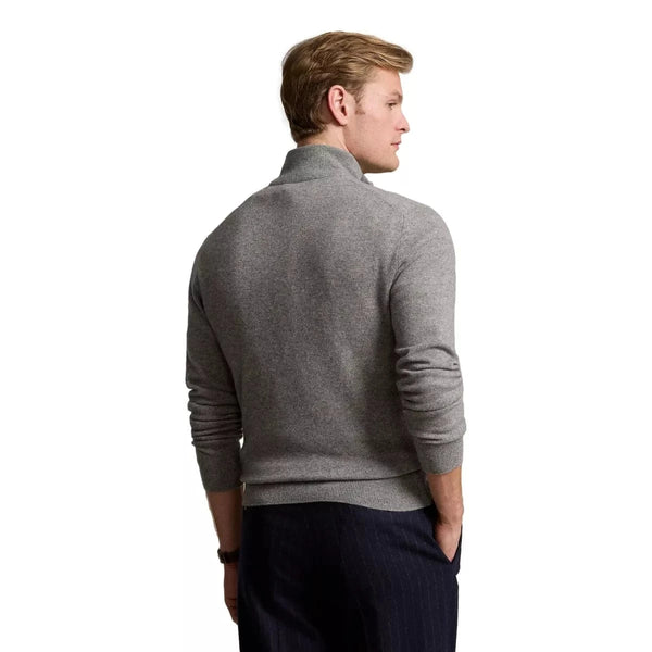POLO RALPH LAUREN M TRUI XL / GRIJS MELEE Polo Ralph Lauren Wollen Trui Kwartrits Grijs - Match Laren