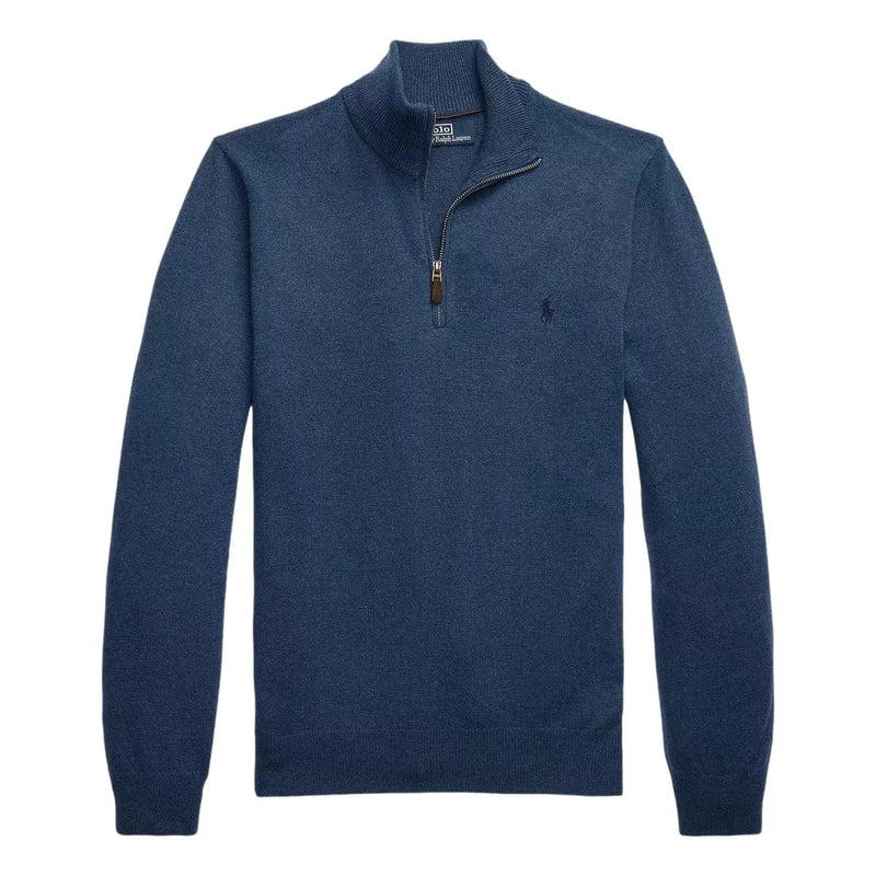 POLO RALPH LAUREN M TRUI XL / MARINE COMBI Polo Ralph Lauren Wollen Trui Kwartrits Marine - Match Laren