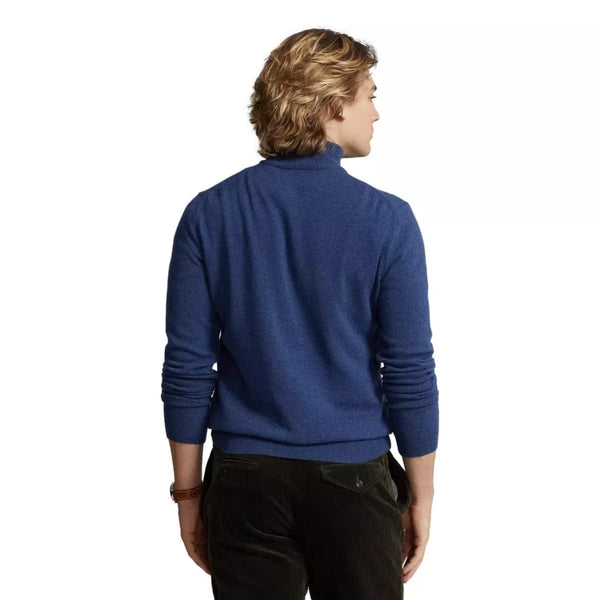 POLO RALPH LAUREN M TRUI XL / MARINE COMBI Polo Ralph Lauren Wollen Trui Kwartrits Marine - Match Laren
