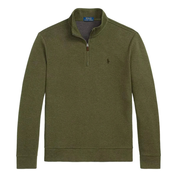 POLO RALPH LAUREN M TRUI XL / OLIJF Polo Ralph Lauren Double-Knit Mesh Trui Met Kwartrits Olijf - Match Laren