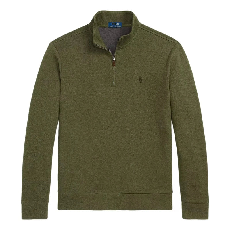 POLO RALPH LAUREN M TRUI XL / OLIJF Polo Ralph Lauren Double-Knit Mesh Trui Met Kwartrits Olijf - Match Laren