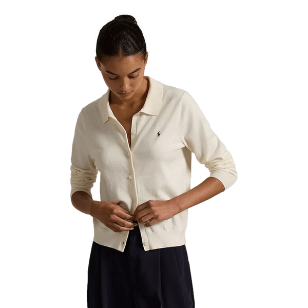 POLO RALPH LAUREN M VEST Polo Ralph Lauren Cardigan Off White - Match Laren