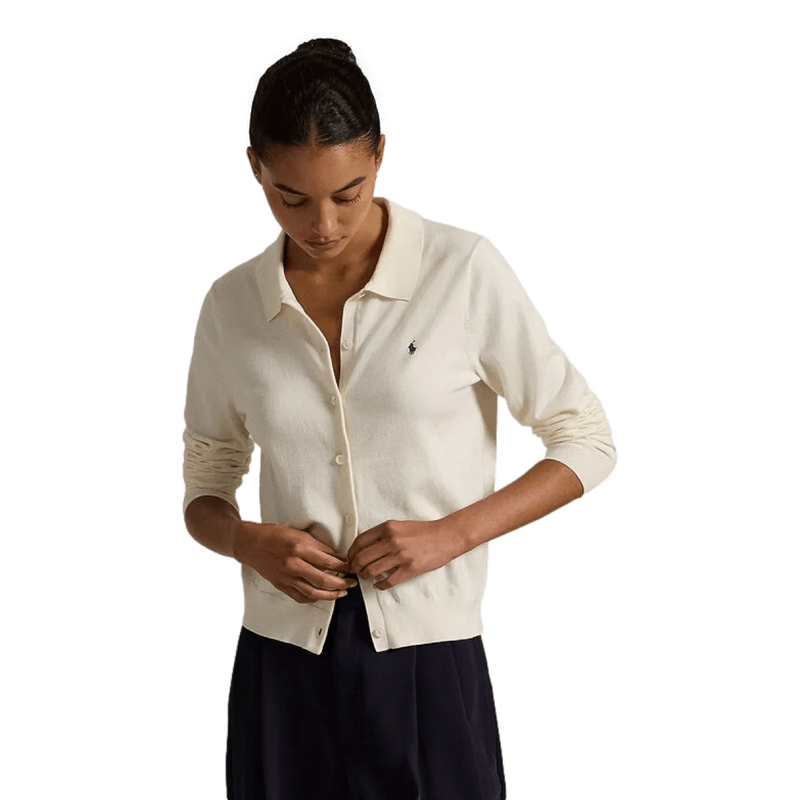 POLO RALPH LAUREN M VEST Polo Ralph Lauren Cardigan Off White - Match Laren