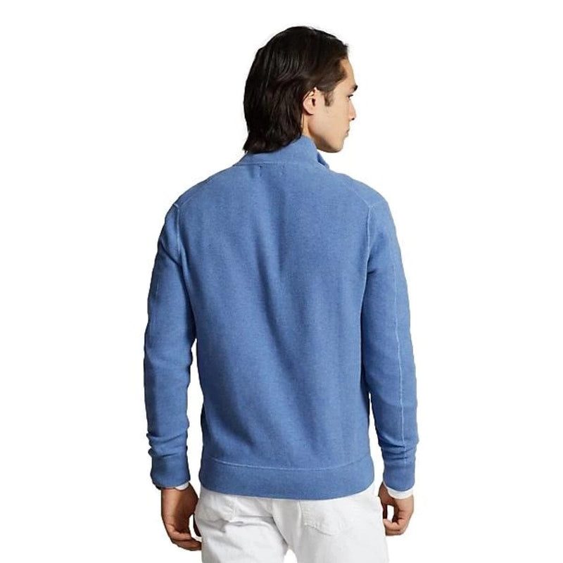 POLO RALPH LAUREN M VEST POLO RALPH LAUREN Full-Zip Sweater Jeans Blauw - Match Laren