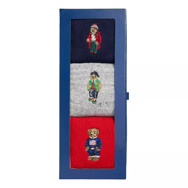 POLO RALPH LAUREN Polo Ralph Lauren 3-pk Sokken Met Polo Bear Multicolour - Match Laren