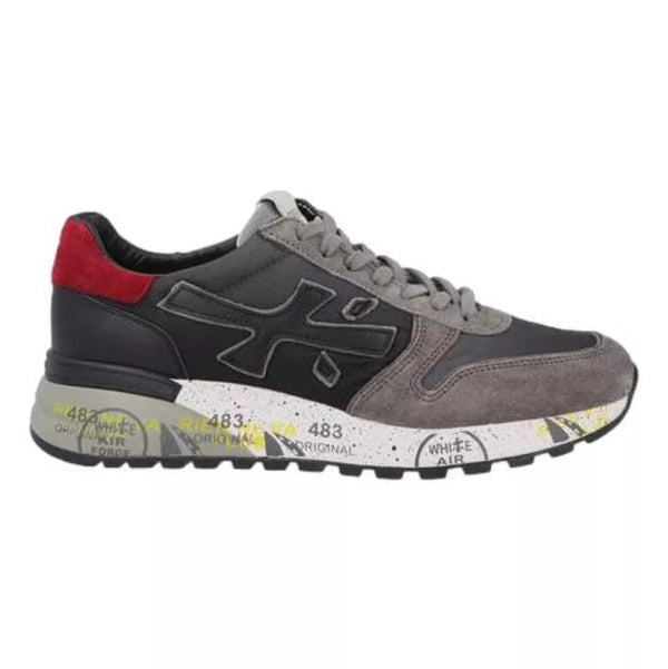 PREMIATA M SNEAKER 40 / GRIJS COMBI Premiata Sneakers Donkergrijs Met Rood - Match Laren