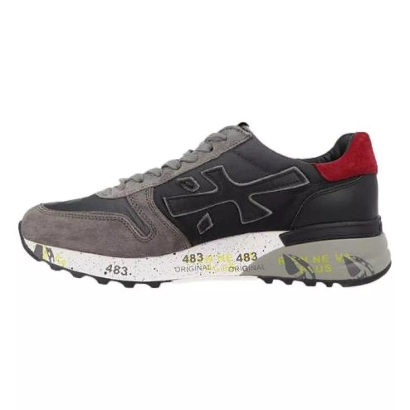 PREMIATA M SNEAKER Premiata Sneakers Donkergrijs Met Rood - Match Laren