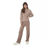 REPEAT Repeat Rechte Gebreide Broek Taupe - Match Laren