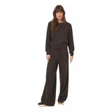 REPEAT M BROEK Repeat Wijde Gebreide Kasjmier Broek Donkerbruin - Match Laren