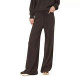 REPEAT M BROEK Repeat Wijde Gebreide Kasjmier Broek Donkerbruin - Match Laren