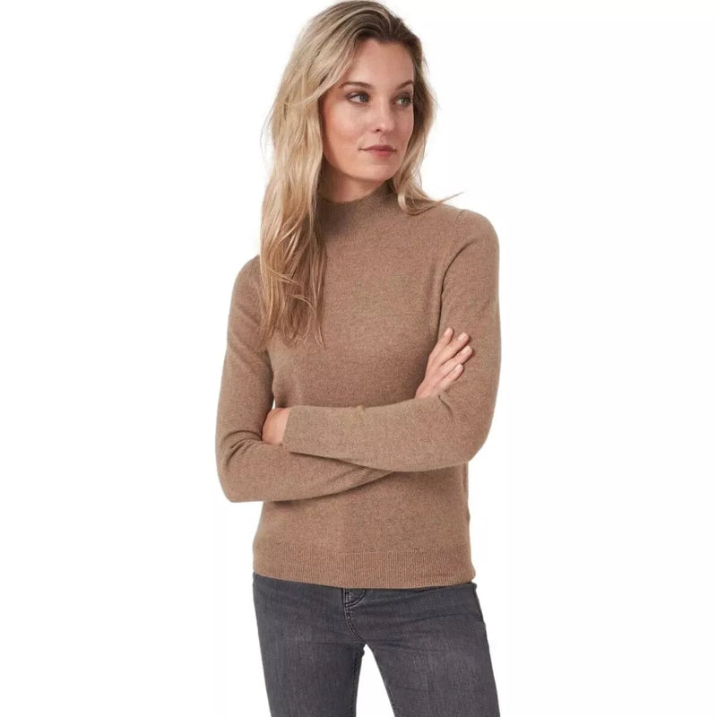 REPEAT M TRUI 36 / CAMEL Repeat Trui Met Opstaande Kraag Camelkleur - Match Laren