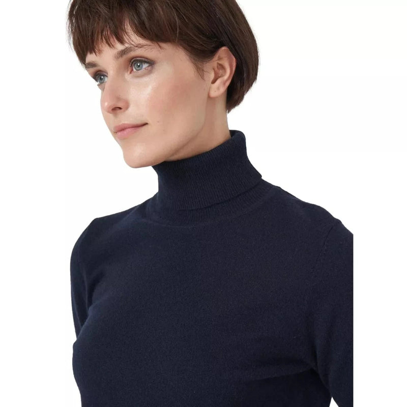 REPEAT M TRUI 40 / JEANS BLAUW Repeat Organisch Cashmere Trui Met Rolkraag Jeans Blauw - Match Laren