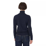 REPEAT M TRUI 40 / JEANS BLAUW Repeat Organisch Cashmere Trui Met Rolkraag Jeans Blauw - Match Laren