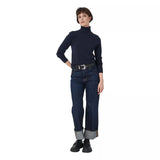 REPEAT M TRUI 40 / JEANS BLAUW Repeat Organisch Cashmere Trui Met Rolkraag Jeans Blauw - Match Laren