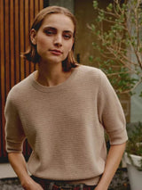 REPEAT M TRUI Repeat Cashmere Trui Zandkleur - Match Laren