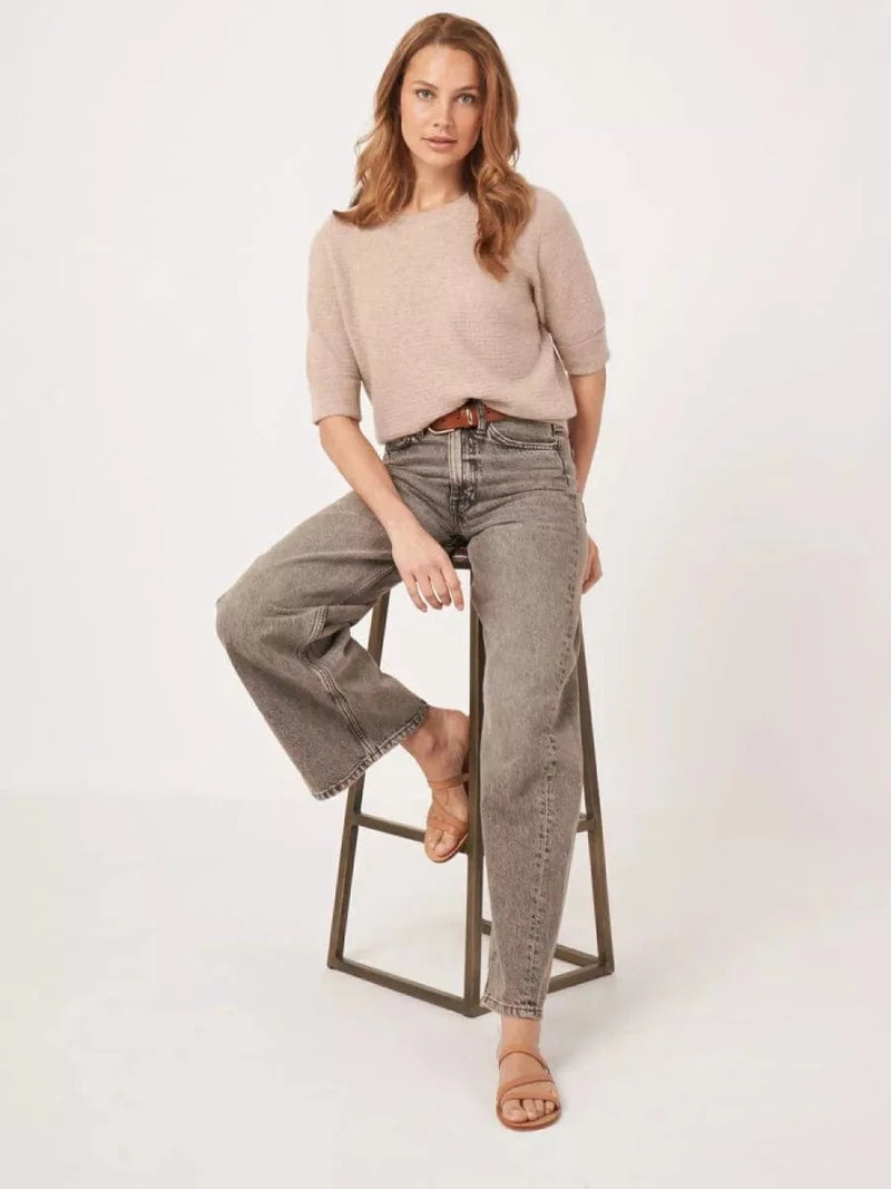 REPEAT M TRUI Repeat Cashmere Trui Zandkleur - Match Laren