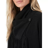 REPEAT M VEST 36 / ZWART REPEAT Asymmetrisch Vest Met Franjes - Match Laren