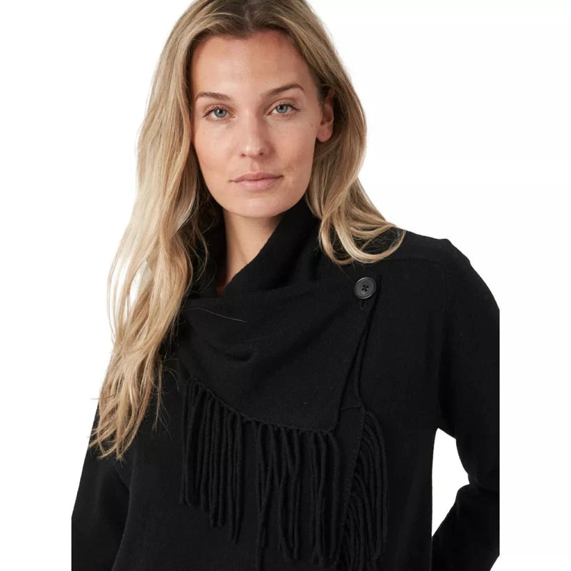 REPEAT M VEST 36 / ZWART REPEAT Asymmetrisch Vest Met Franjes - Match Laren