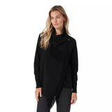 REPEAT M VEST 36 / ZWART REPEAT Asymmetrisch Vest Met Franjes - Match Laren