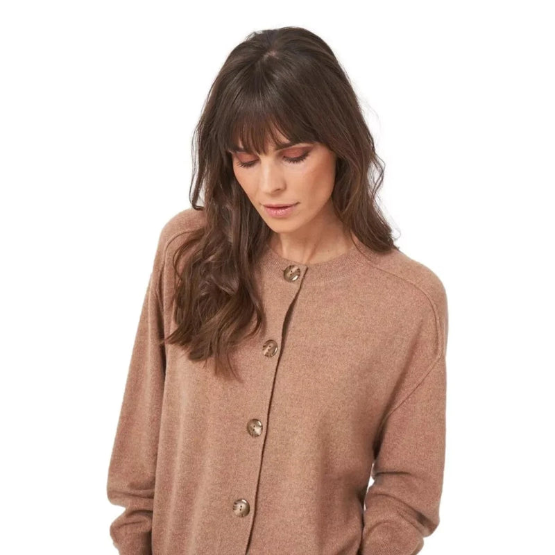 REPEAT M VEST Repeat Kasjmier Vest Camelkleur - Match Laren
