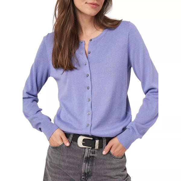 REPEAT M VEST Repeat Katoenmix Vest Lavendelblauw - Match Laren