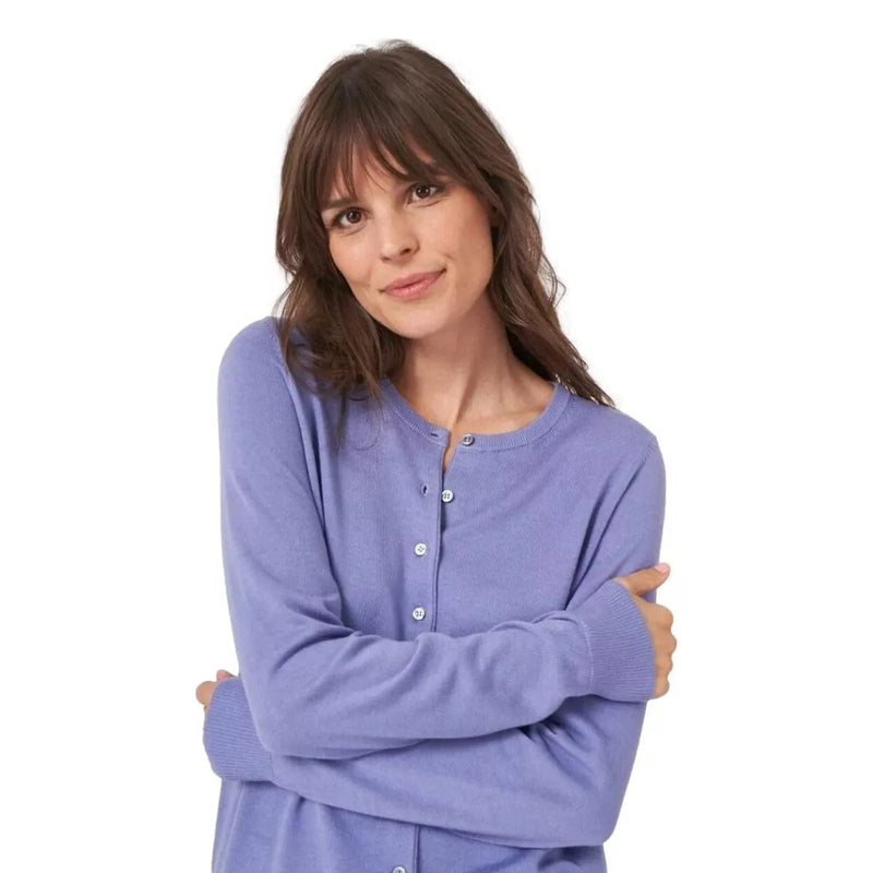 REPEAT M VEST Repeat Katoenmix Vest Lavendelblauw - Match Laren