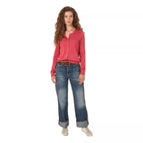 REPEAT M VEST Repeat Vest In Katoenmix Fijngebreid Framboos - Match Laren