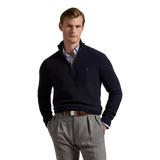 POLO RALPH LAUREN Polo Ralph Lauren Trui Katoen Mesh-Gebreid Marine - Match Laren