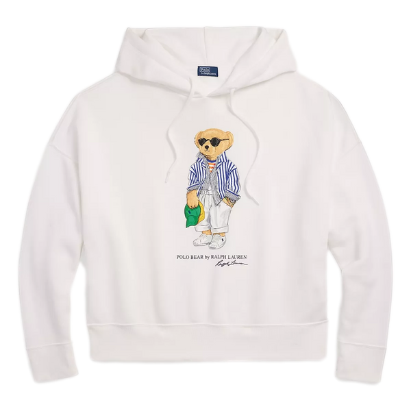 POLO RALPH LAUREN Polo Ralph Lauren Fleece Hoodie Met Beer Wit - Match Laren