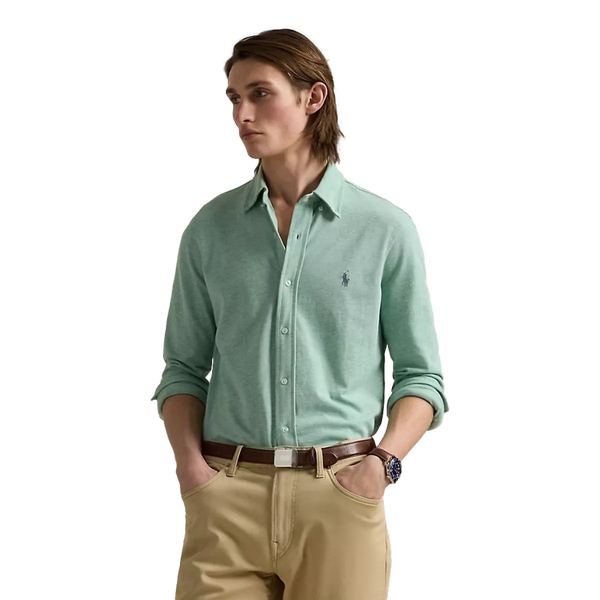 POLO RALPH LAUREN Polo Ralph Lauren Mesh Overhemd Olijf - Match Laren