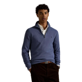 POLO RALPH LAUREN Polo Ralph Lauren Mesh-Gebreide Katoenen Trui Met Rits Jeans Blauw - Match Laren
