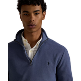 POLO RALPH LAUREN Polo Ralph Lauren Mesh-Gebreide Katoenen Trui Met Rits Jeans Blauw - Match Laren