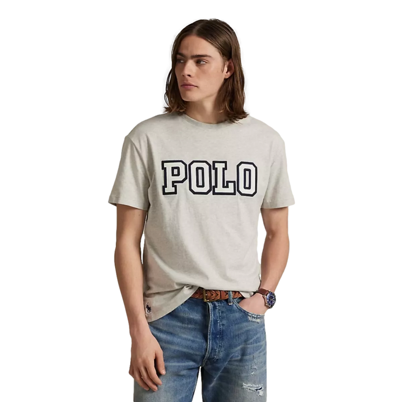 POLO RALPH LAUREN Polo Ralph Lauren T-Shirt Classic Fit Jersey Grijs Melee - Match Laren