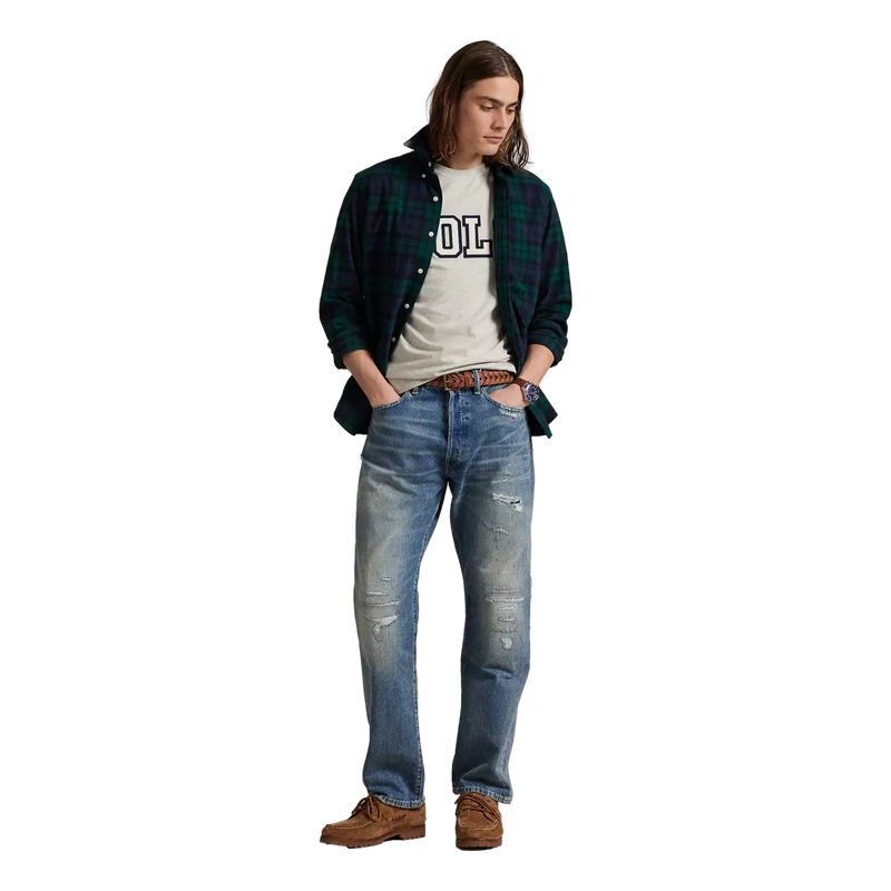 POLO RALPH LAUREN Polo Ralph Lauren T-Shirt Classic Fit Jersey Grijs Melee - Match Laren