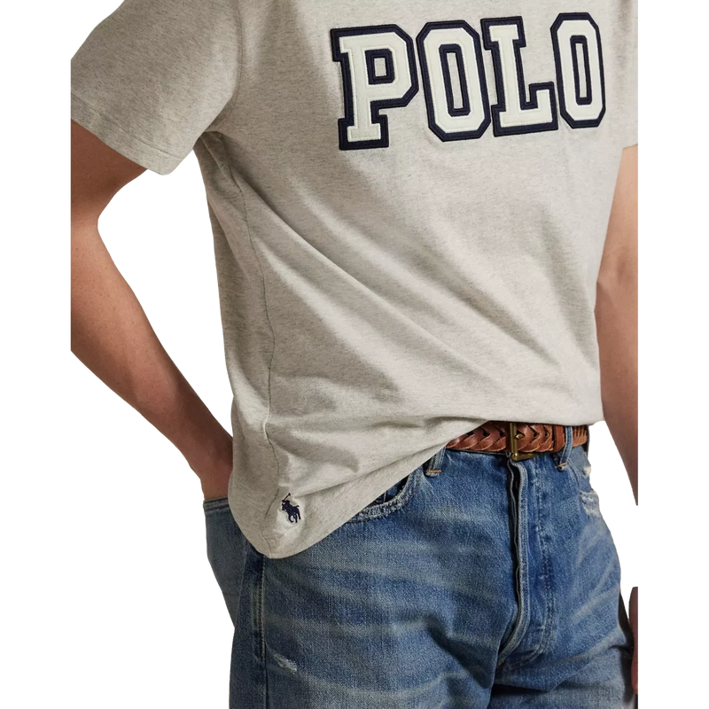 POLO RALPH LAUREN Polo Ralph Lauren T-Shirt Classic Fit Jersey Grijs Melee - Match Laren