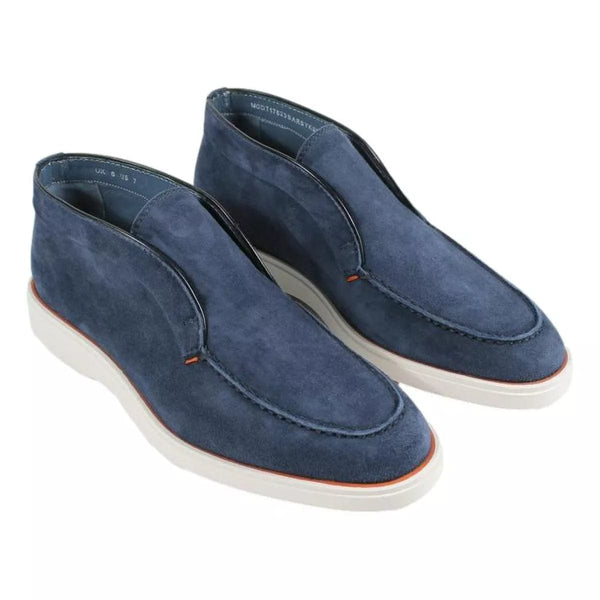 SANTONI Santoni Loafer Suede Blauw - Match Laren