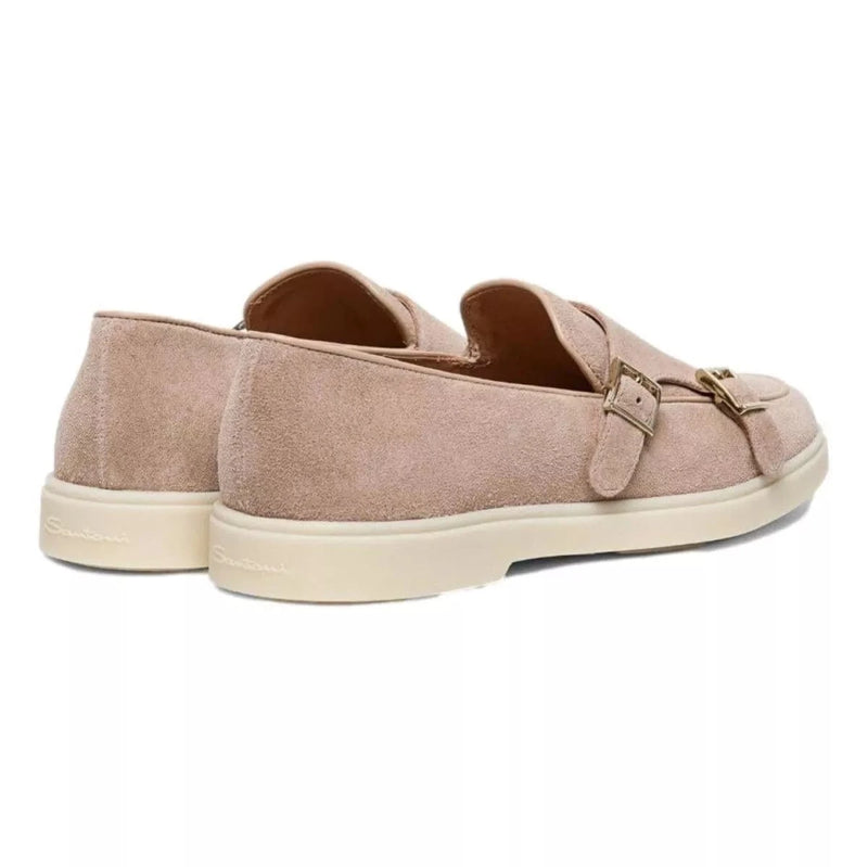 SANTONI M SCHOEN LAAG Santoni - loafer dubbele gesp rose - match laren