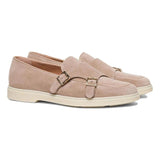 SANTONI M SCHOEN LAAG Santoni - loafer dubbele gesp rose - match laren